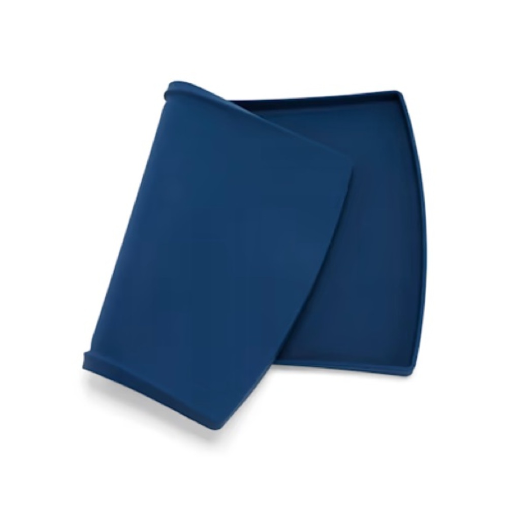 XL 19” Navy Blue Silicone Dog Feeding Mat Waterproof Easy Clean